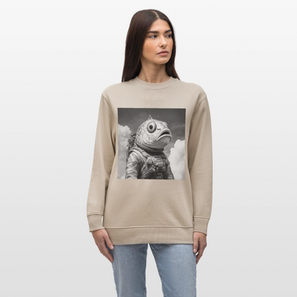 En ensam simtur i universum, Ekologisk sweatshirt CHANGER unisex från Stanley/Stella - beige