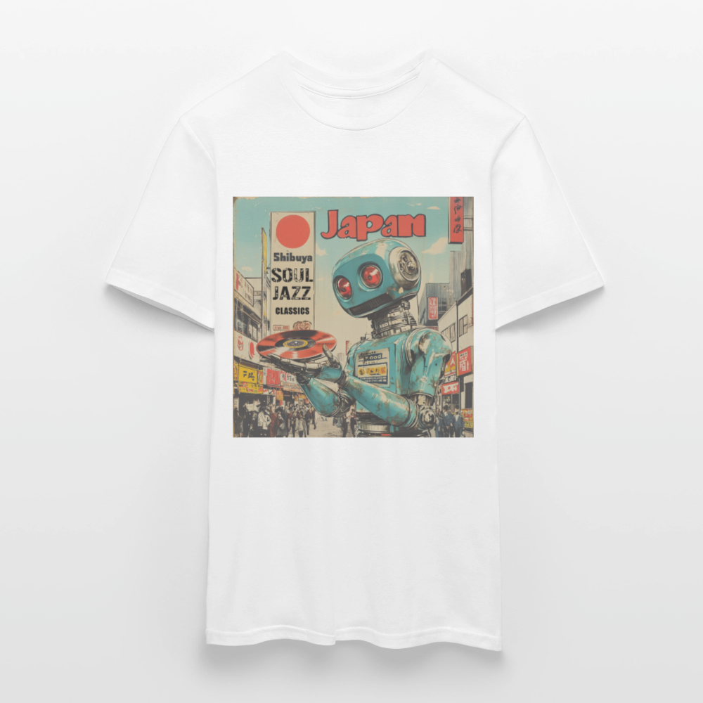 Shibuya Soul Jazz Classics, T-shirt herr - vit