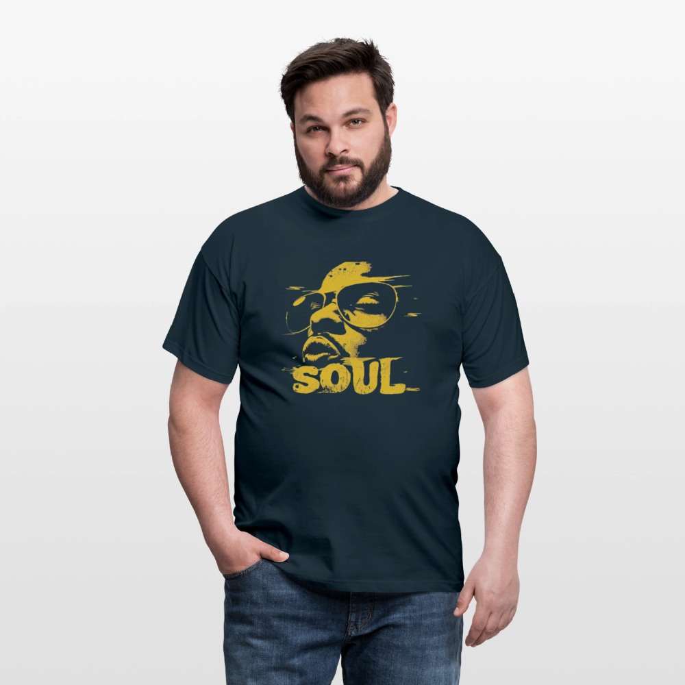 Funky Soul, T-shirt herr - marinblå