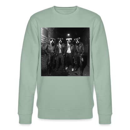 Barking Riot, Ekologisk sweatshirt CHANGER unisex från Stanley/Stella - ljus grågrön