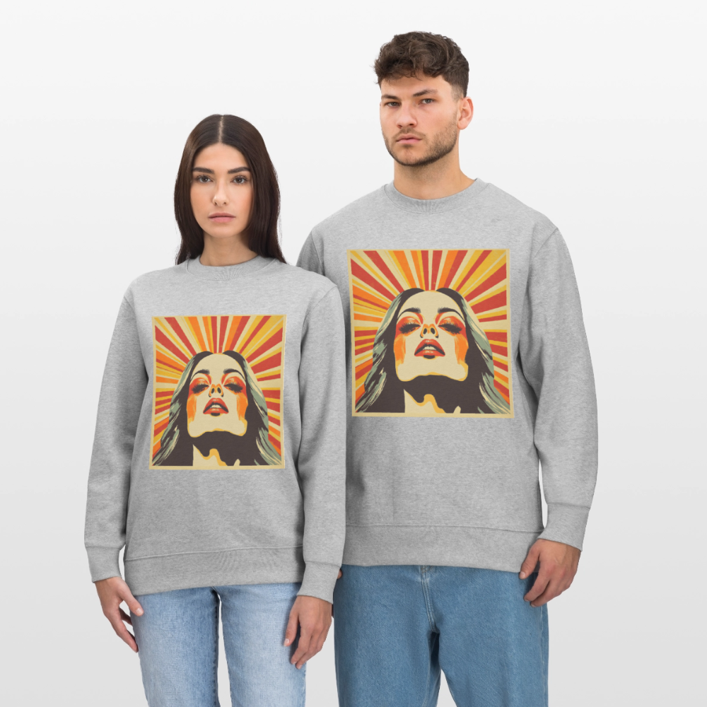 Sun Girl, Ekologisk sweatshirt CHANGER unisex från Stanley/Stella - gråmelerad