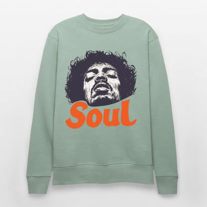 A Soul Awakening, Ekologisk sweatshirt CHANGER unisex från Stanley/Stella - ljus grågrön