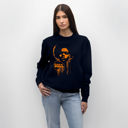 SOUL GLOW, Ekologisk sweatshirt CHANGER unisex från Stanley/Stella - marinblått