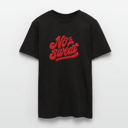 No sweat, T-shirt unisex - svart