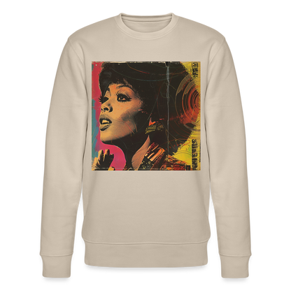 Luna Starfield poster 1963, Ekologisk sweatshirt CHANGER unisex från Stanley/Stella - beige