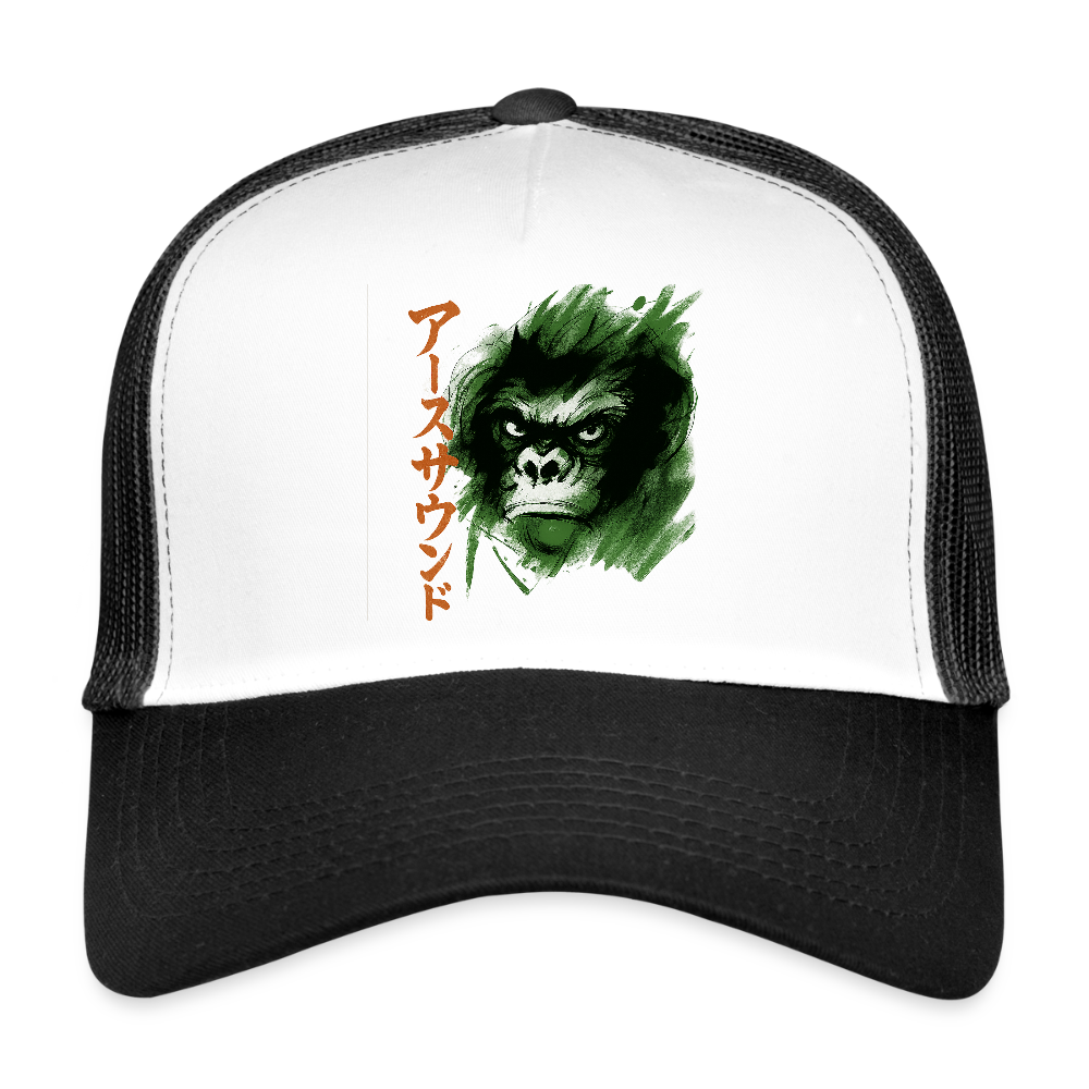 Earth Sound, Trucker Cap - vit/svart