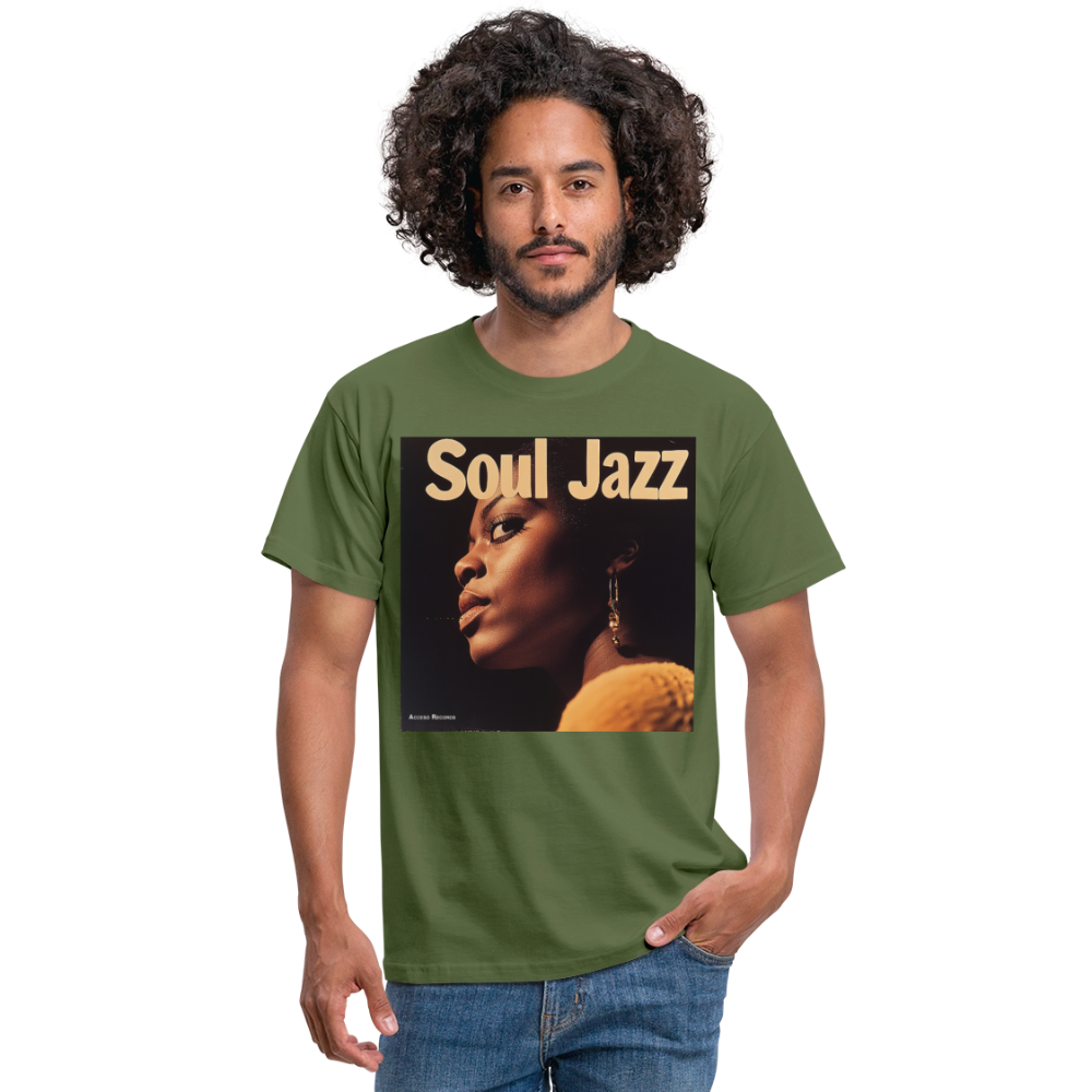 Acceso's Soul Groove: Jazz with a Beat, T-shirt herr - Militärgrön