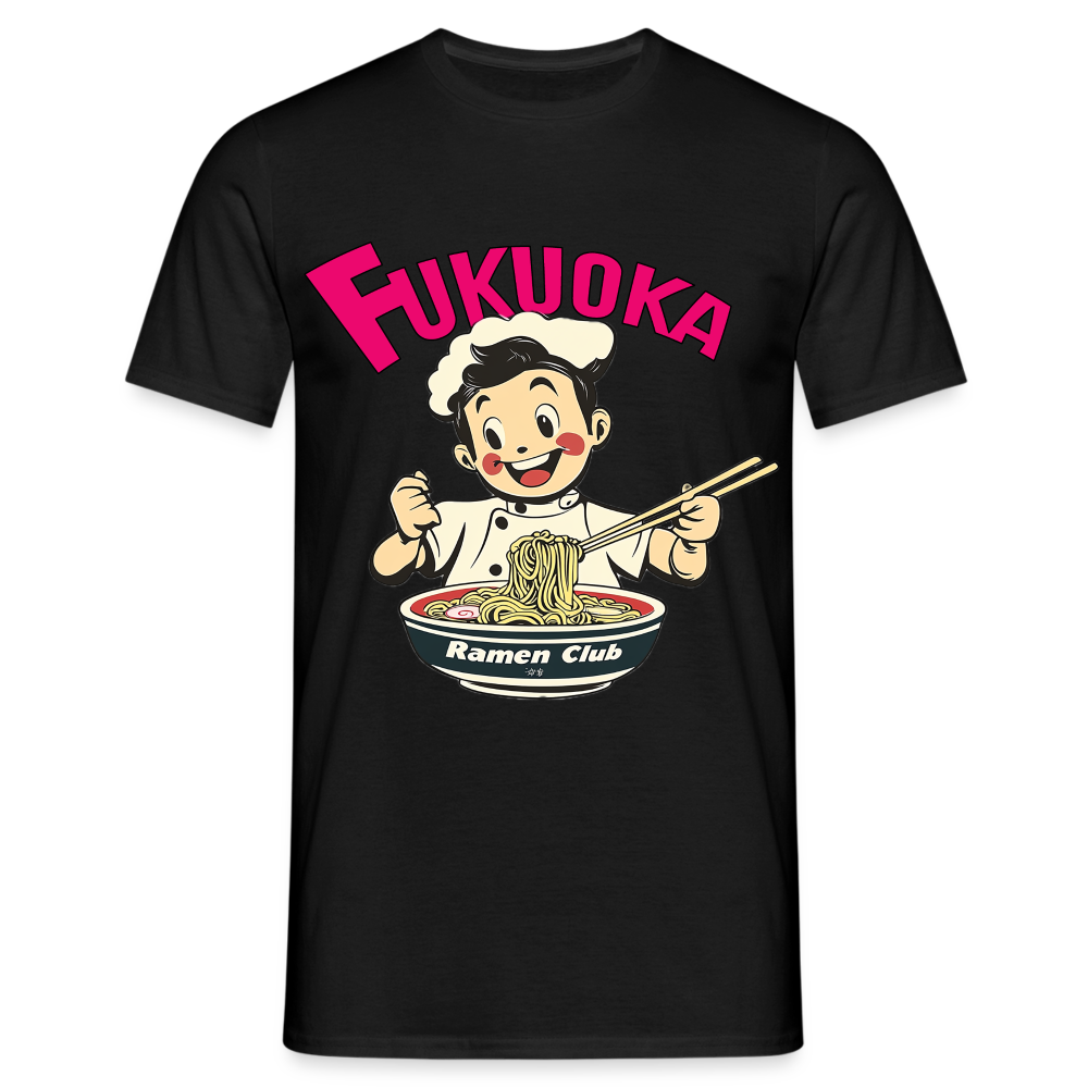 Fukuoka Ramen Club, T-shirt herr - svart