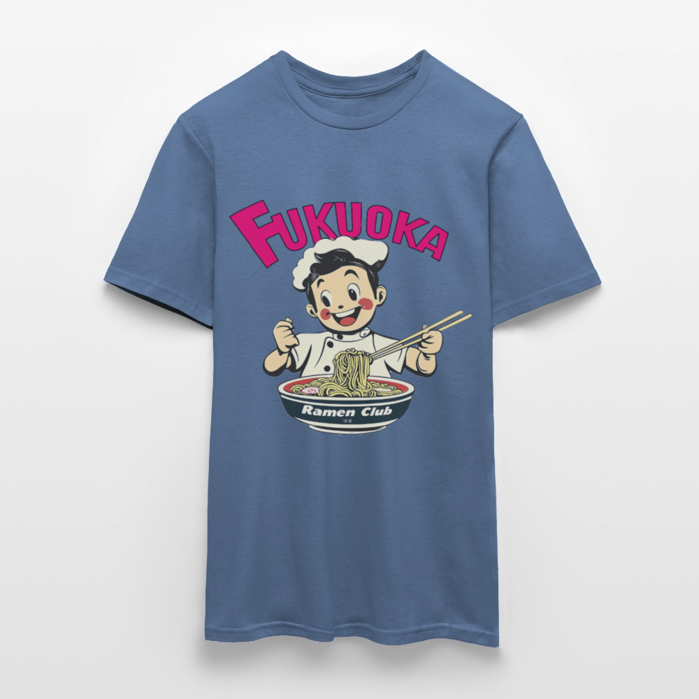 Fukuoka Ramen Club, T-shirt herr - duvblå 