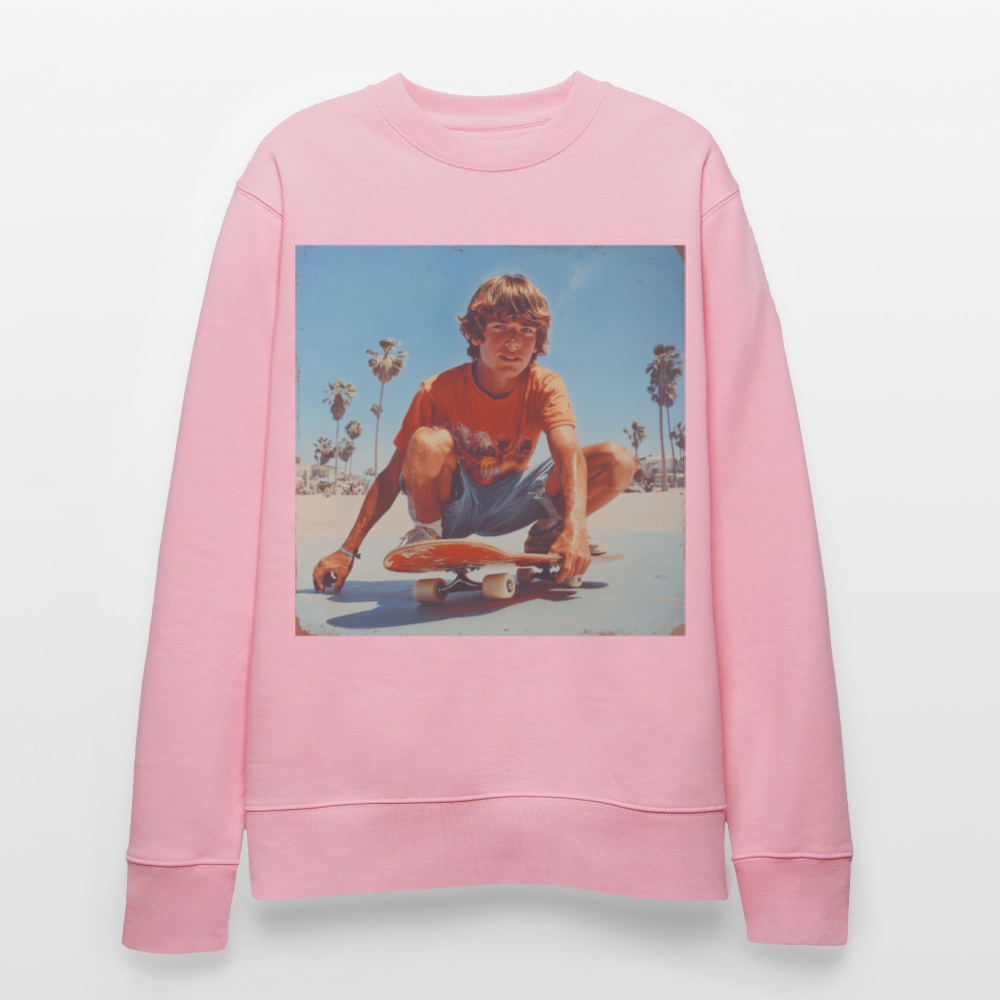 Sunset Vibes, 70s Style, Ekologisk sweatshirt CHANGER unisex från Stanley/Stella - ljusrosa