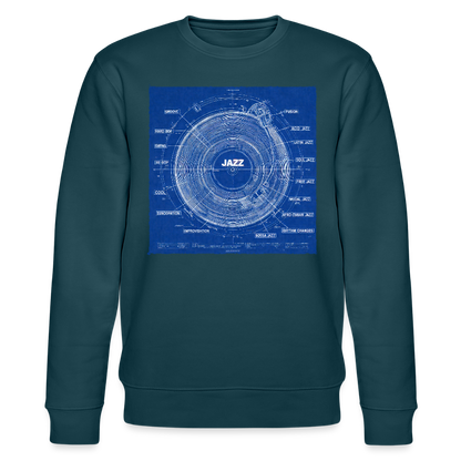 Kind of Blueprint, Ekologisk sweatshirt CHANGER unisex från Stanley/Stella - mörk petrol