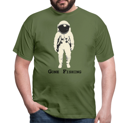 Drifting Beyond – Gone Fishing, T-shirt herr - Militärgrön