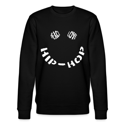 Peace, Love & Hip-Hop, Ekologisk sweatshirt CHANGER unisex från Stanley/Stella - svart