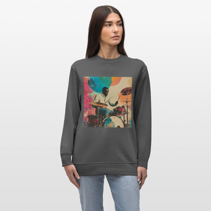 Rhythms of the Midnight Sky, Ekologisk sweatshirt CHANGER unisex från Stanley/Stella - kolgrå