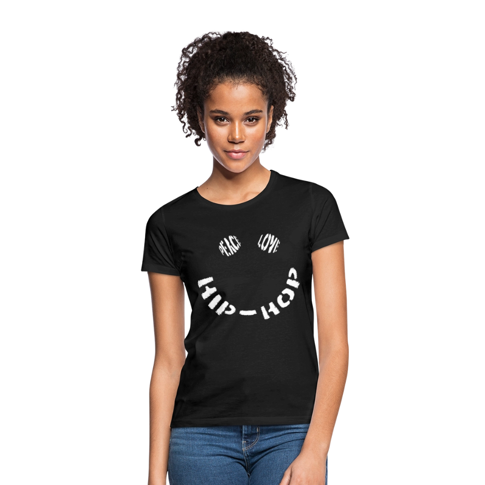 Peace, Love & Hip-Hop, T-shirt dam - svart