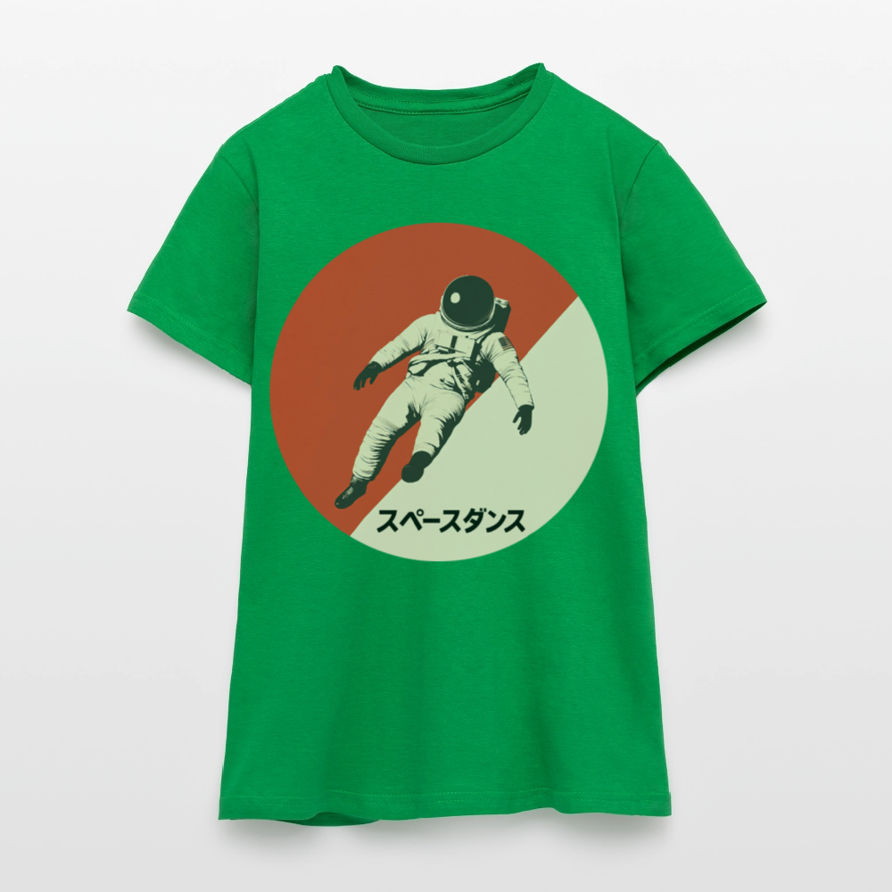 Space Dance, T-shirt dam - kellygrön