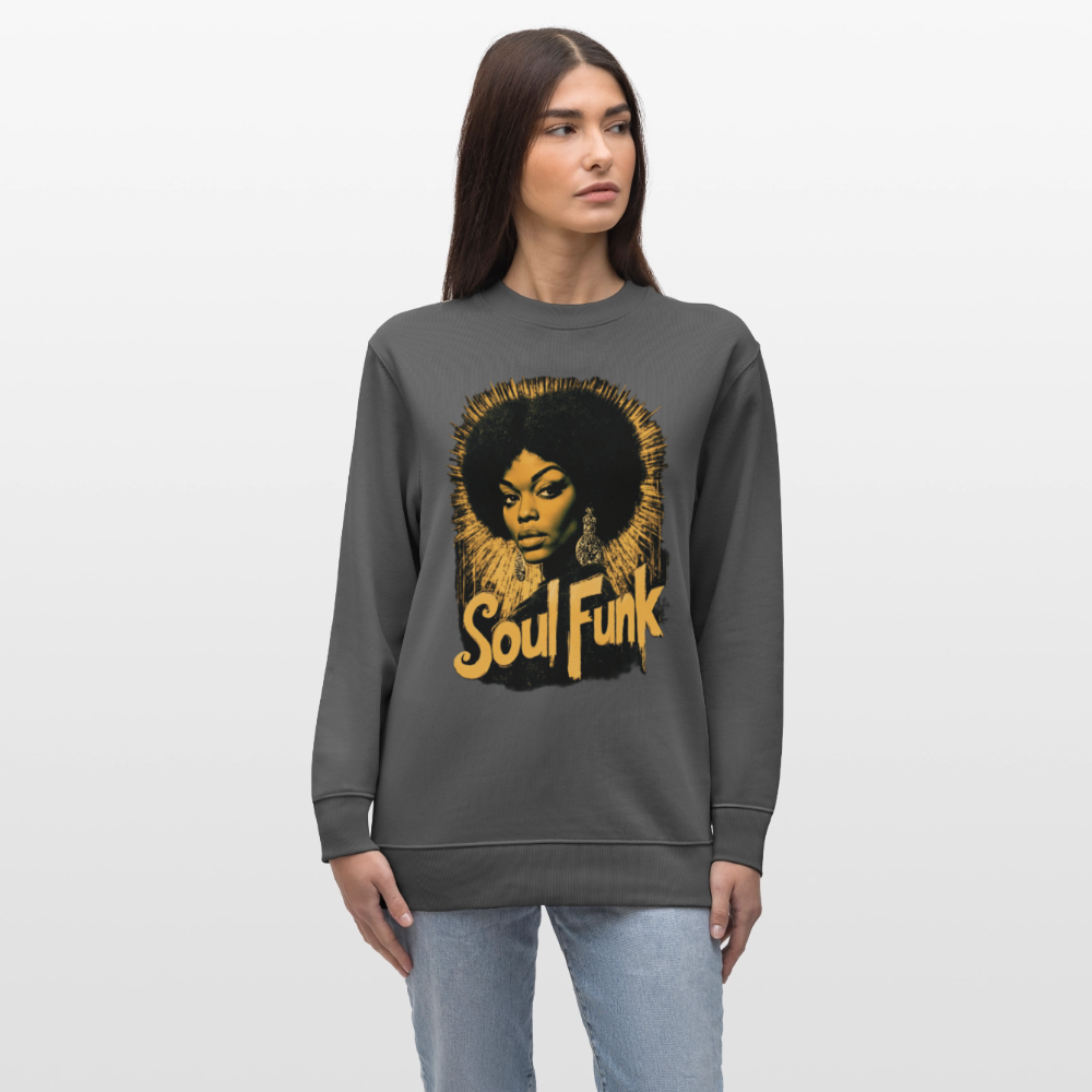 Soul Funk, Ekologisk sweatshirt CHANGER unisex från Stanley/Stella - kolgrå