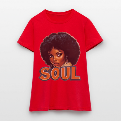 Soulful Vibes, T-shirt dam - röd