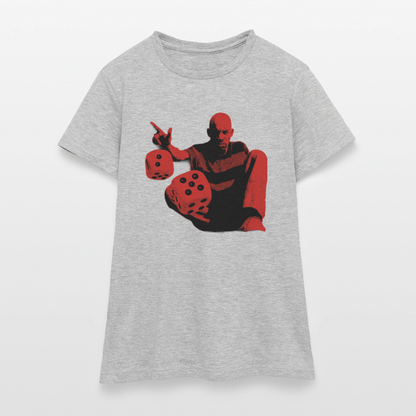 Six Side Story, T-shirt dam - gråmelerad