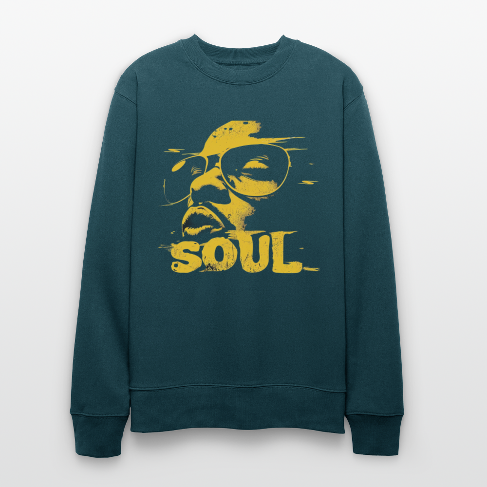 Funky Soul, Ekologisk sweatshirt CHANGER unisex från Stanley/Stella - mörk petrol