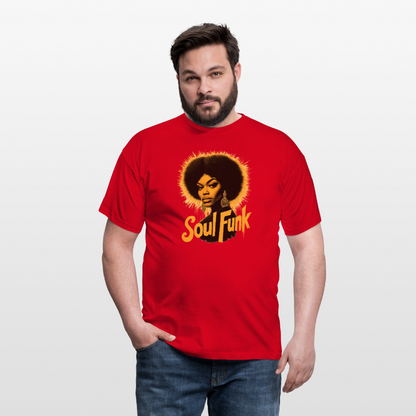 Soul Funk, T-shirt herr - röd