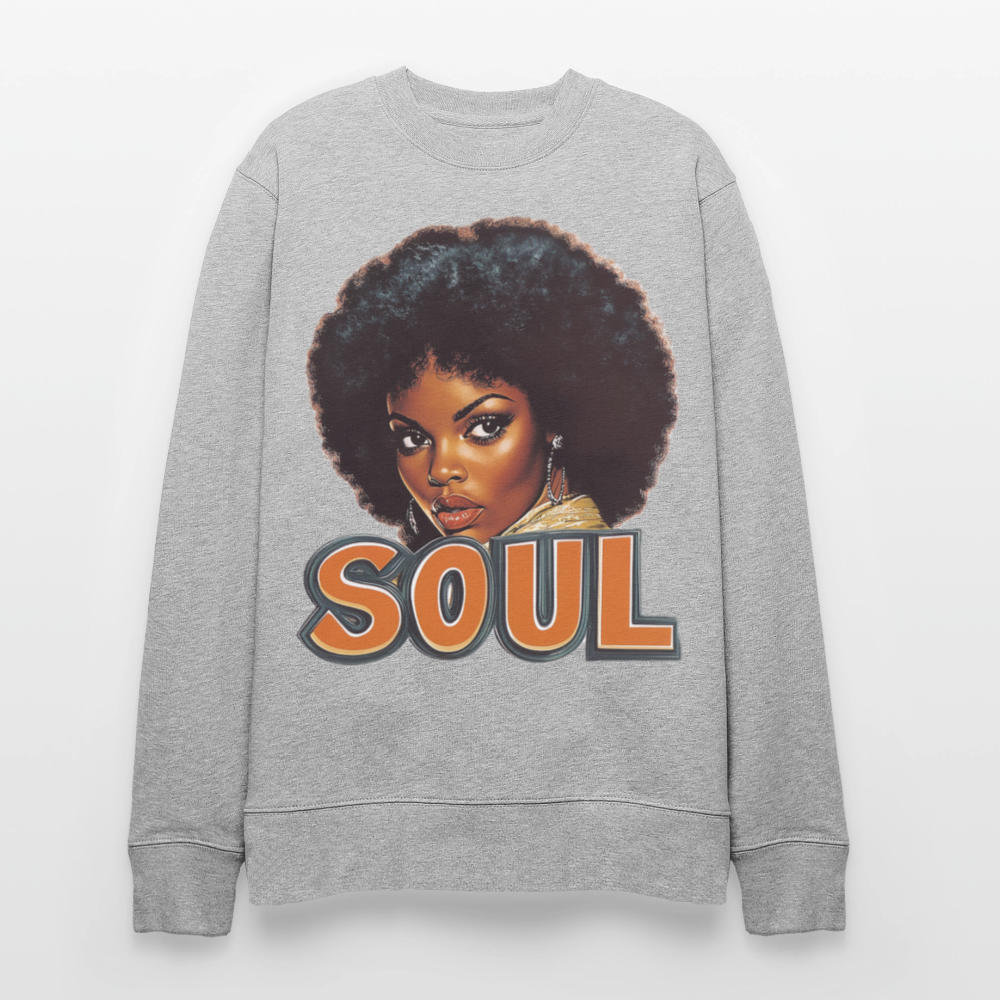 Soulful Vibes, Ekologisk sweatshirt CHANGER unisex från Stanley/Stella - gråmelerad