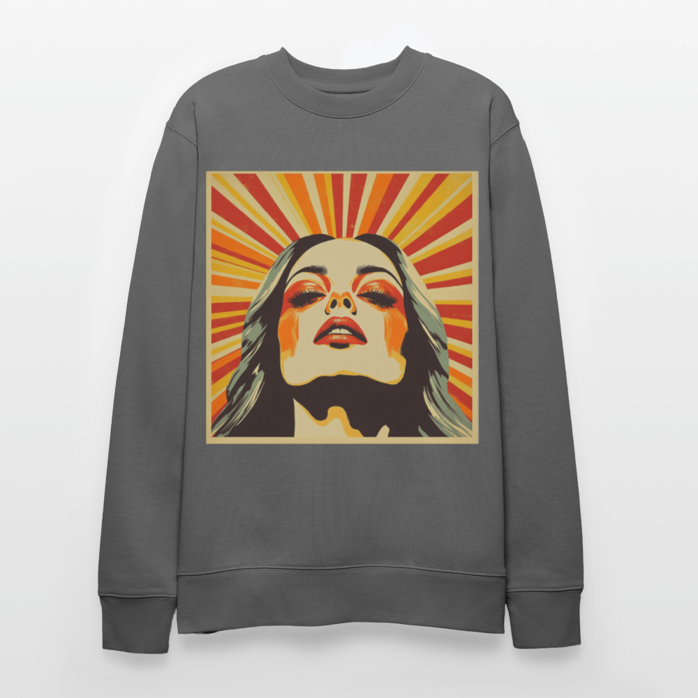 Sun Girl, Ekologisk sweatshirt CHANGER unisex från Stanley/Stella - kolgrå