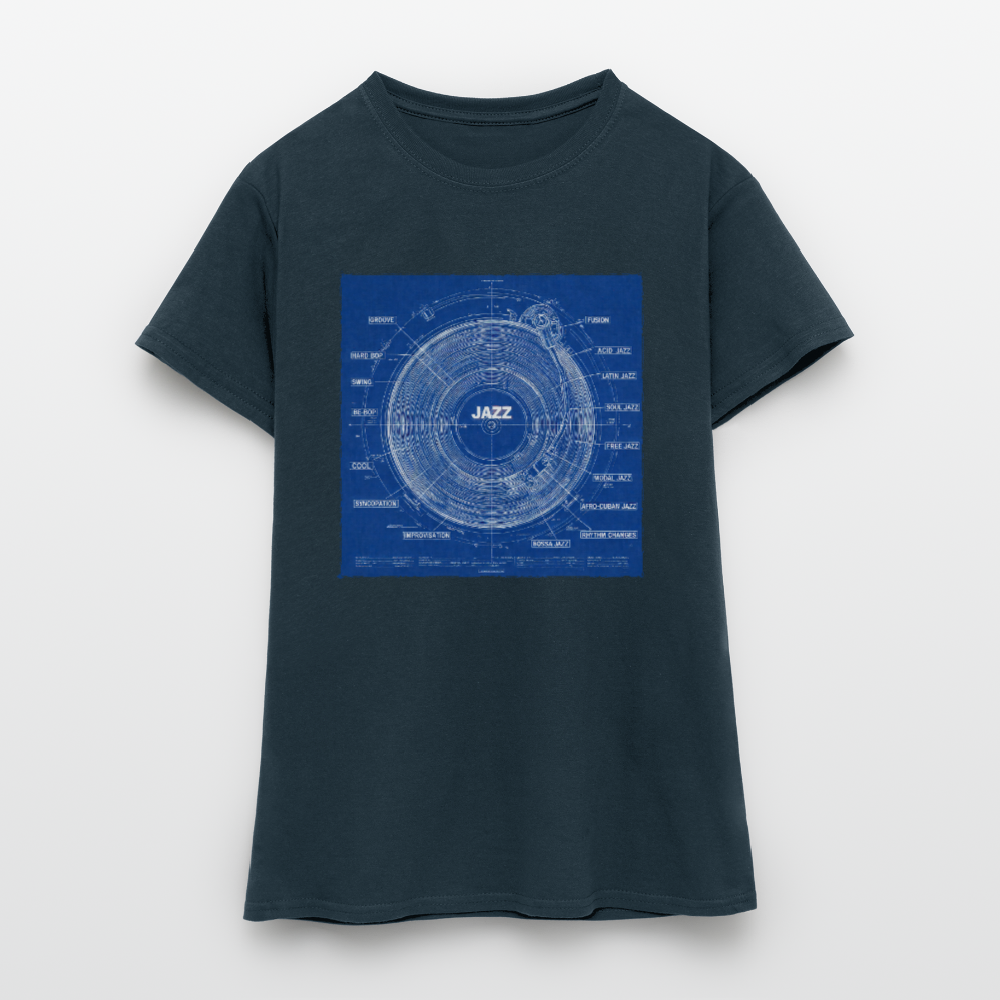 Kind of Blueprint, T-shirt dam - marinblå