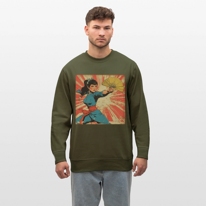 Solfjädern, Ekologisk sweatshirt CHANGER unisex från Stanley/Stella - kaki