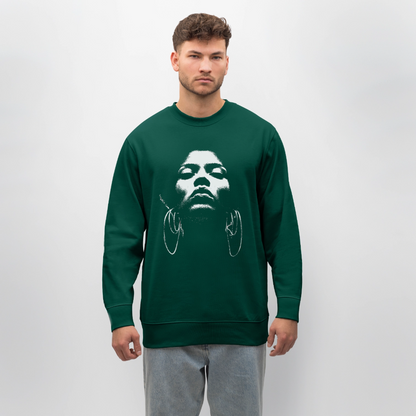 Beat Goddess, Ekologisk sweatshirt CHANGER unisex från Stanley/Stella - skogsgrön