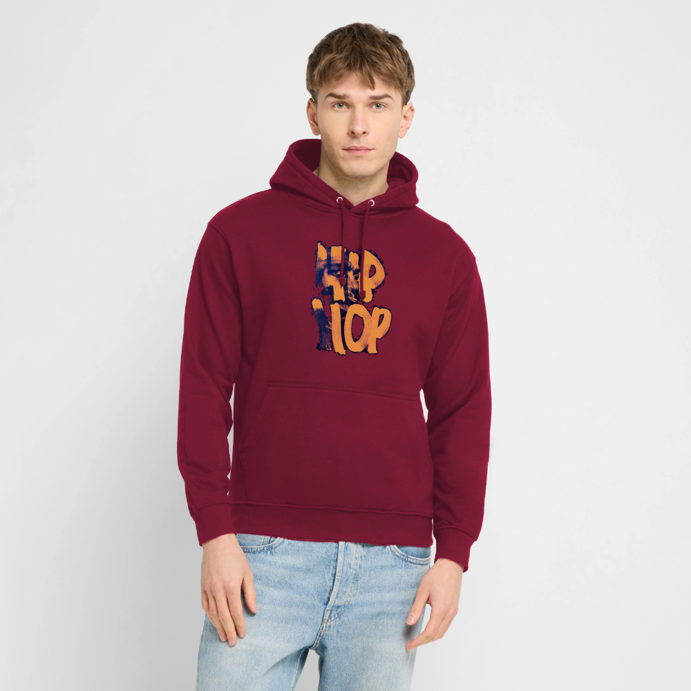 Raised on Boom Bap, Luvtröja unisex - bordeaux