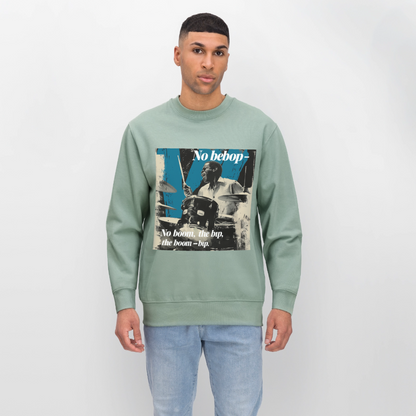 Push It Bebop, Ekologisk sweatshirt CHANGER unisex från Stanley/Stella - ljus grågrön