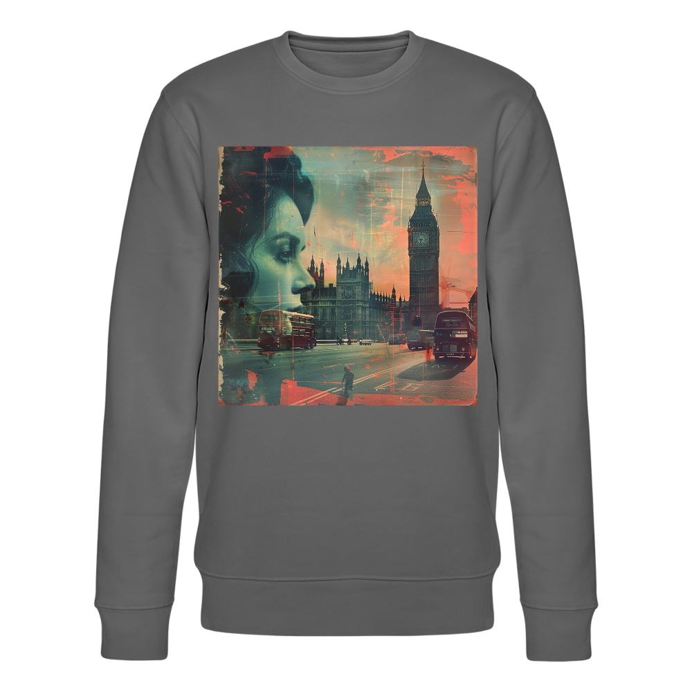 The Beat of London, Ekologisk sweatshirt CHANGER unisex från Stanley/Stella - kolgrå