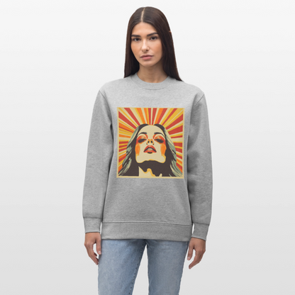 Sun Girl, Ekologisk sweatshirt CHANGER unisex från Stanley/Stella - gråmelerad