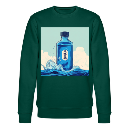 I Blått och Tystnad, Ekologisk sweatshirt CHANGER unisex från Stanley/Stella - skogsgrön