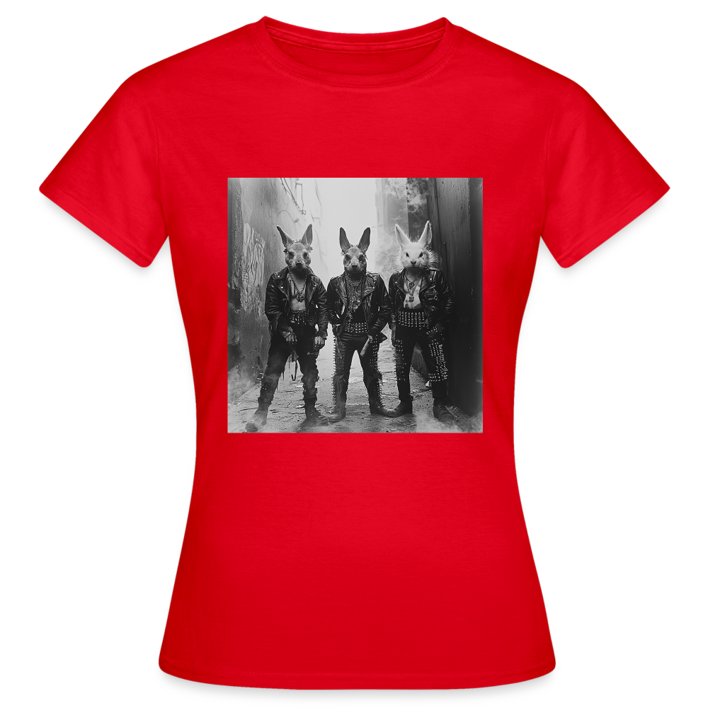 The Hare Raisers, T-shirt dam - röd