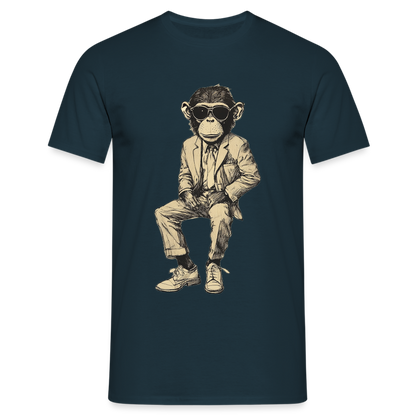 Mod Monkey, T-shirt herr - marinblå