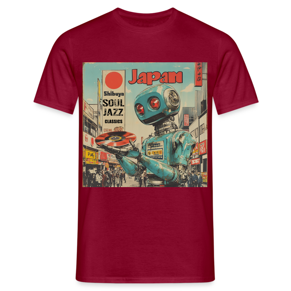 Shibuya Soul Jazz Classics, T-shirt herr - tegelröd