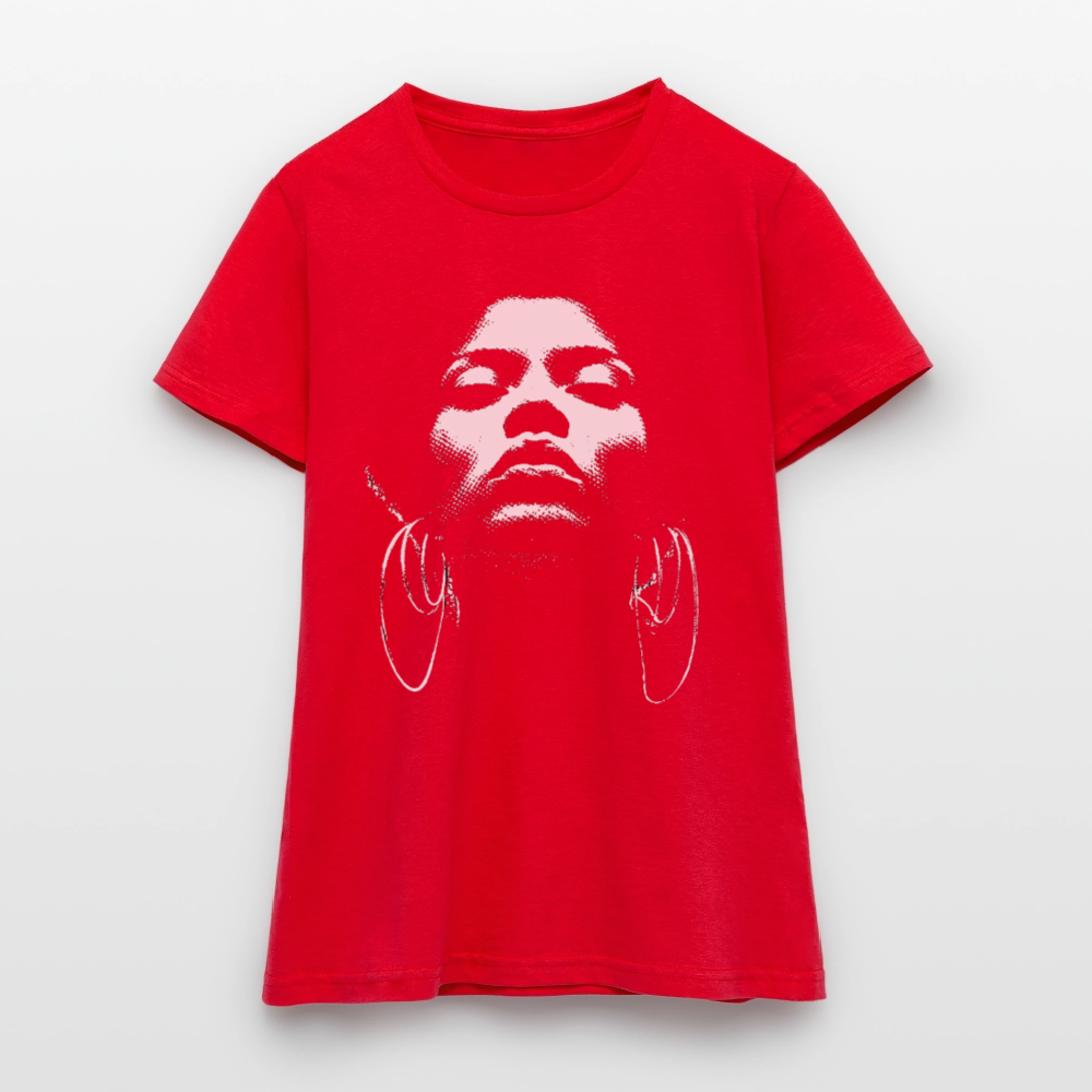 Beat Goddess, T-shirt dam - röd