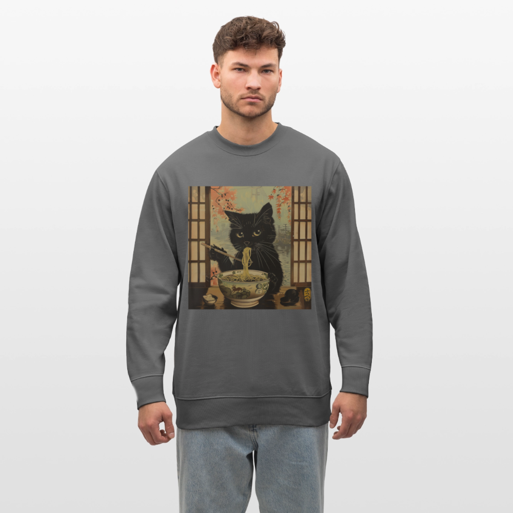 Ramenkatt, Ekologisk sweatshirt CHANGER unisex från Stanley/Stella - kolgrå