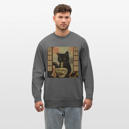 Ramenkatt, Ekologisk sweatshirt CHANGER unisex från Stanley/Stella - kolgrå