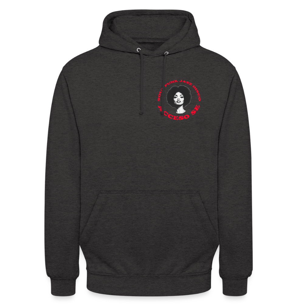 Where Music Lives – Powered by Acceso Family (small print), Luvtröja unisex - kolgrå