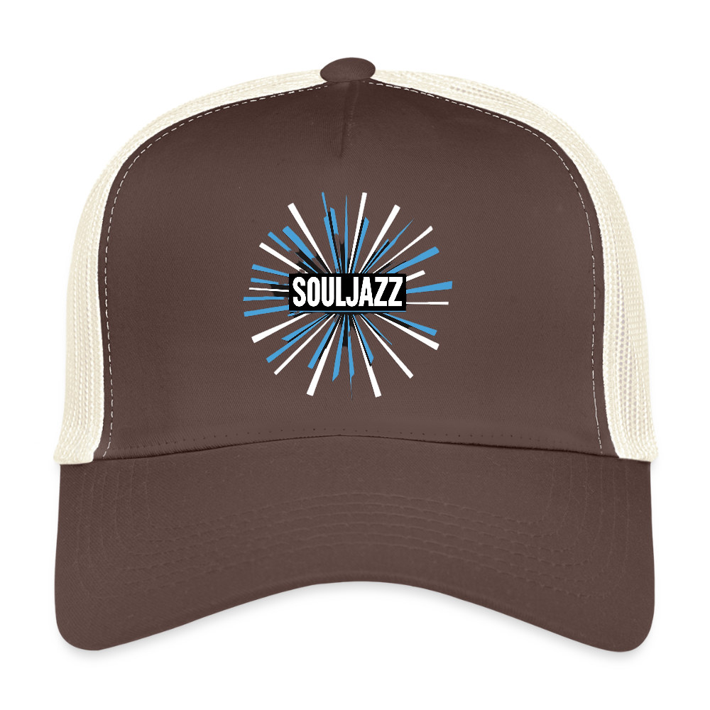 God Save the Skull, Trucker Cap - brun/beige