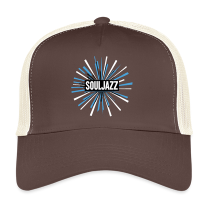 God Save the Skull, Trucker Cap - brun/beige