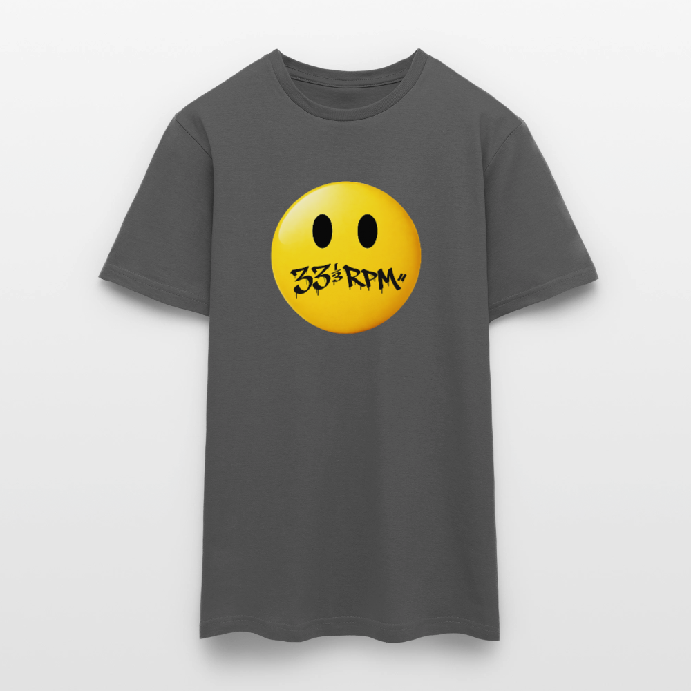 Turntable Grin, T-shirt unisex - kolgrå