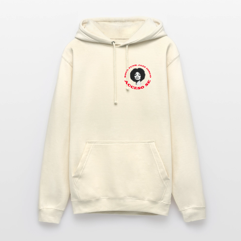 Where Music Lives – Powered by Acceso Family (small print), Luvtröja unisex - vaniljmilkshake