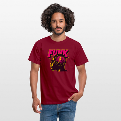 Funk Head, T-shirt herr - tegelröd