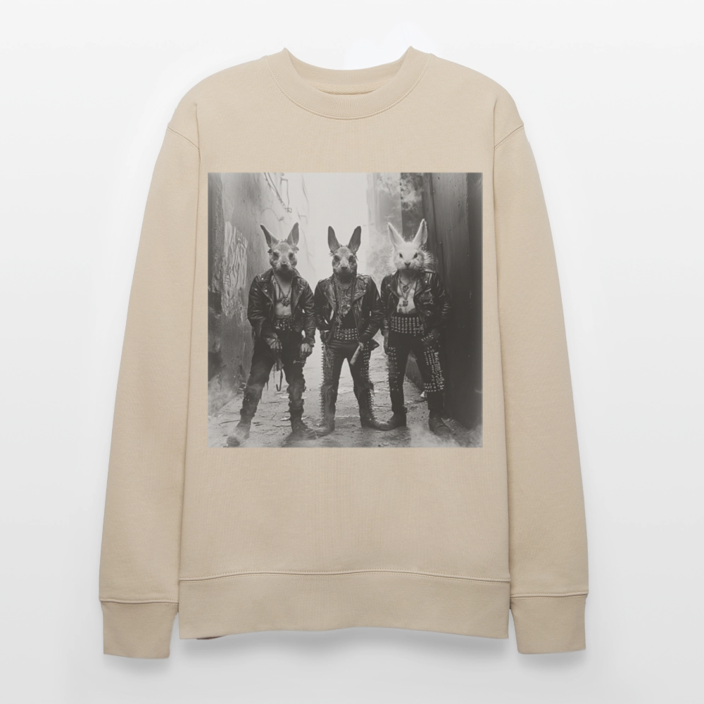 The Hare Raisers, Ekologisk sweatshirt CHANGER unisex från Stanley/Stella - beige