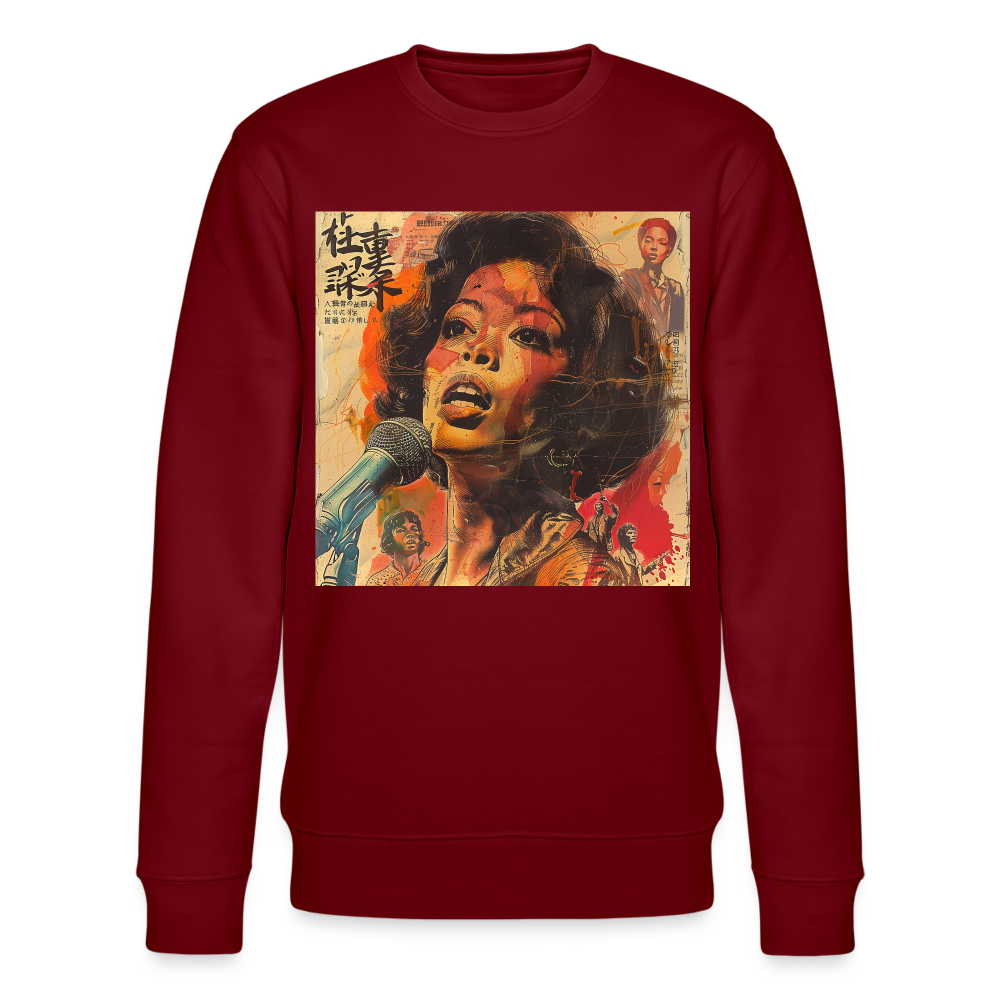 Soundtrack, Soul Undercover, Ekologisk sweatshirt CHANGER unisex från Stanley/Stella - vinröd