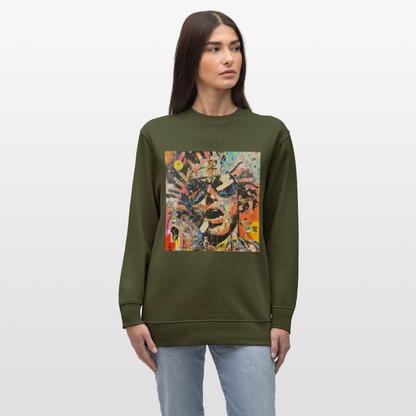 Cosmic Soul Groove, Ekologisk sweatshirt CHANGER unisex från Stanley/Stella - kaki